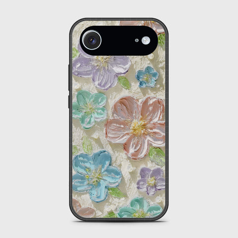 iPhone 17 Air Cover - Floral Series - Design 14 - Blue & Purple - HQ Premium Shine Durable Glass Case