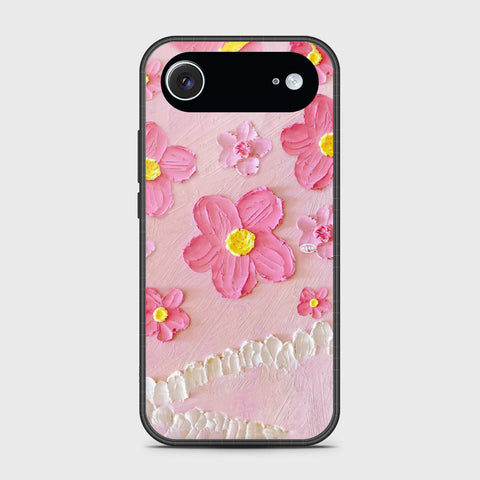 iPhone 17 Air Cover - Floral Series - Design 2 - Pink - HQ Premium Shine Durable Glass Case