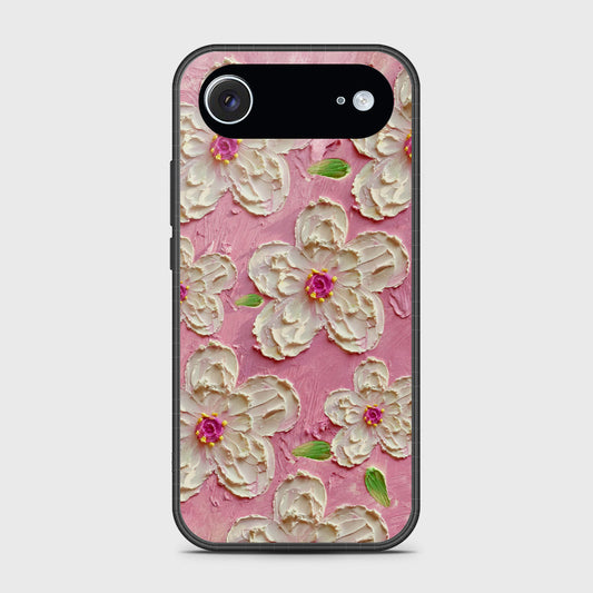 iPhone 17 Air Cover - Floral Series - Design 5 - Pink & White - HQ Premium Shine Durable Glass Case