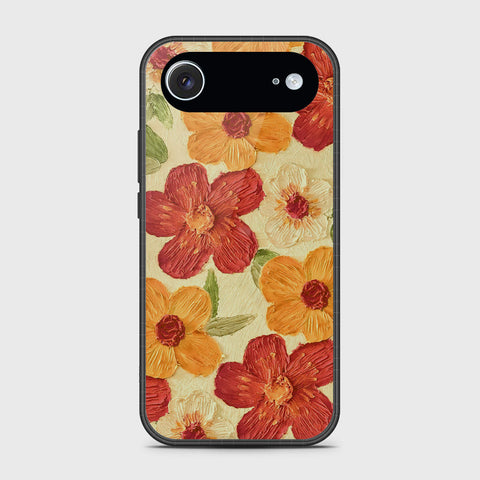 iPhone 17 Air Cover - Floral Series - Design 6 - Red & Orange - HQ Premium Shine Durable Glass Case