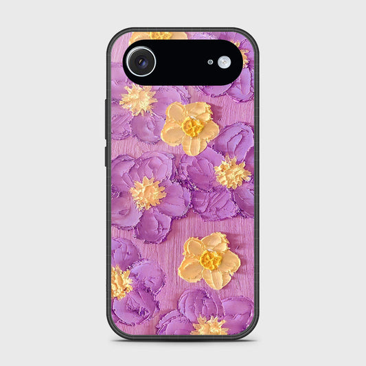 iPhone 17 Air Cover - Floral Series - Design 8 - Purple & Yellow - HQ Premium Shine Durable Glass Case