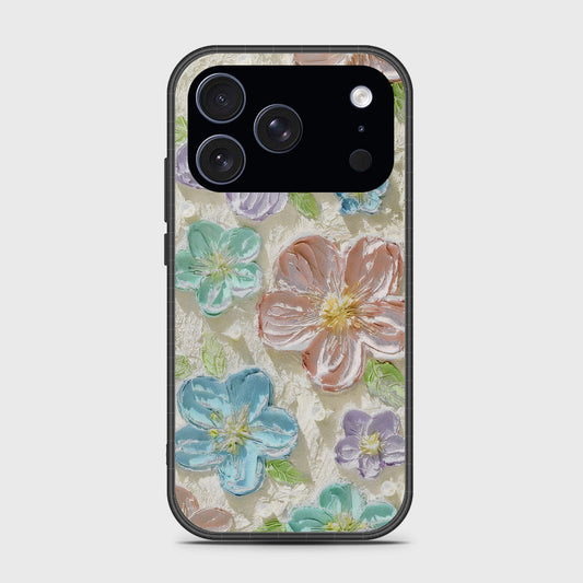 iPhone 17 Pro Max Cover - Floral Series - Design 14 - Blue & Purple - HQ Premium Shine Durable Glass Case