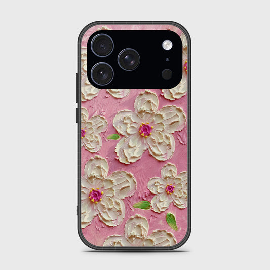 iPhone 17 Pro Max Cover - Floral Series - Design 5 - Pink & White - HQ Premium Shine Durable Glass Case