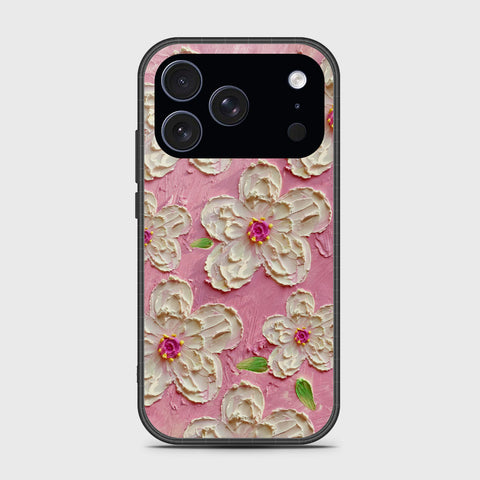 iPhone 17 Pro Cover - Floral Series - Design 5 - Pink & White - HQ Premium Shine Durable Glass Case