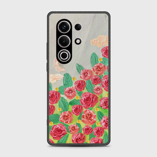 itel S25 Ultra Cover - Floral Series - Design 10 - Red & Green - HQ Premium Shine Durable Shatterproof Case