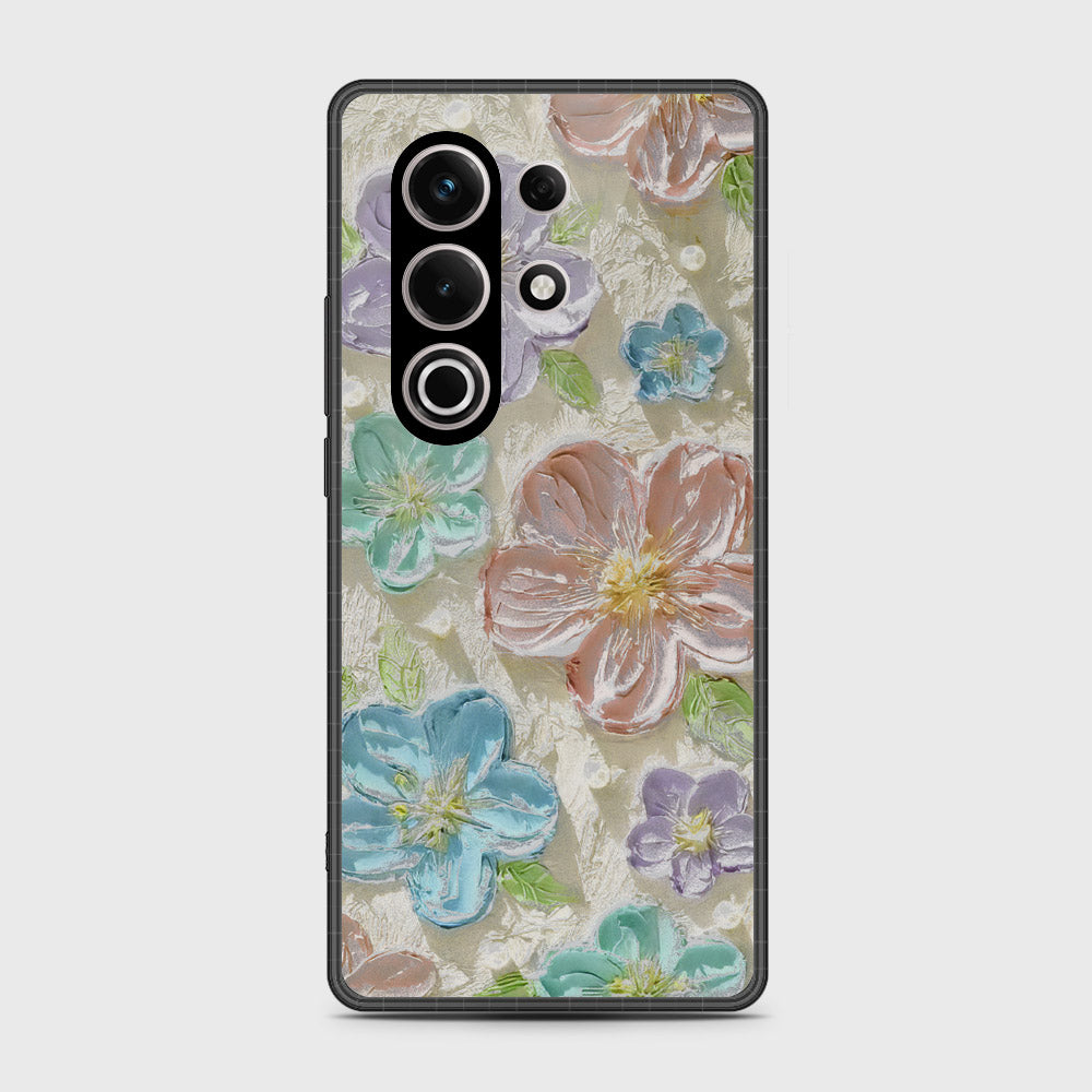 itel S25 Ultra Cover - Floral Series - Design 14 - Blue & Purple - HQ Premium Shine Durable Shatterproof Case