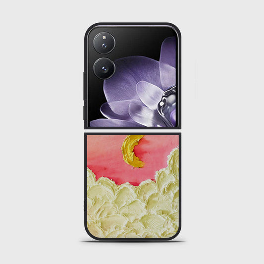 Xiaomi Mix Flip Cover - Floral Series - Design 7 - Pink & Yellow - HQ Premium Shine Durable Shatterproof Case