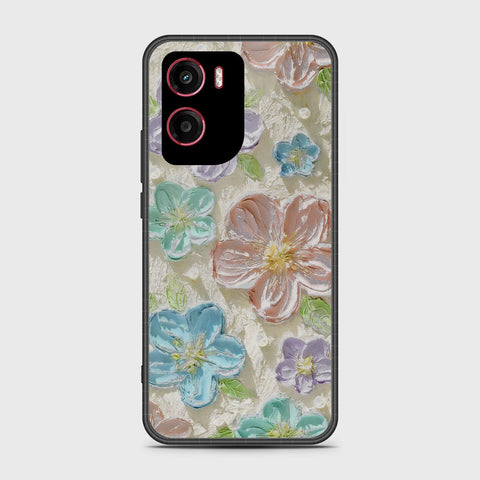 Motorola Moto E15 Cover - Floral Series - Design 14 - Blue & Purple - HQ Premium Shine Durable Shatterproof Case