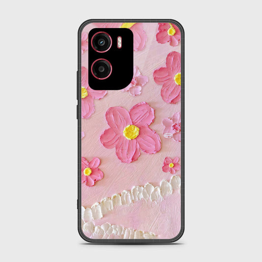 Motorola Moto E15 Cover - Floral Series - Design 2 - Pink - HQ Premium Shine Durable Shatterproof Case