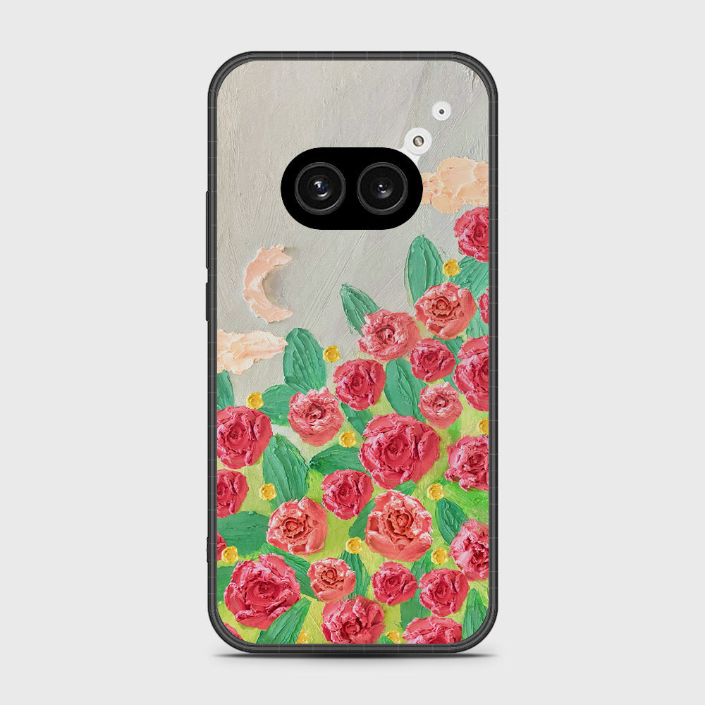 Nothing Phone 2a Plus Cover - Floral Series - Design 10 - Red & Green - HQ Premium Shine Durable Shatterproof Case