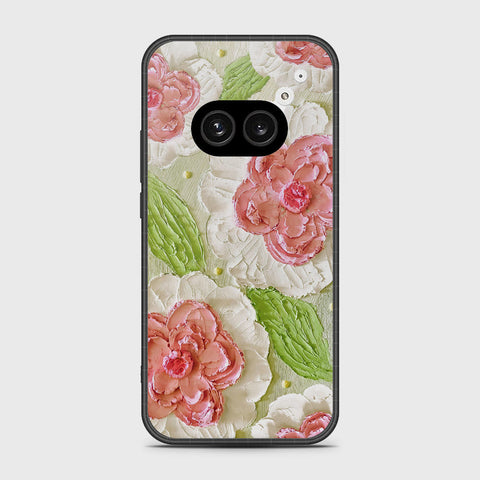 Nothing Phone 2a Plus Cover - Floral Series - Design 13 - Offwhite & Green - HQ Premium Shine Durable Shatterproof Case