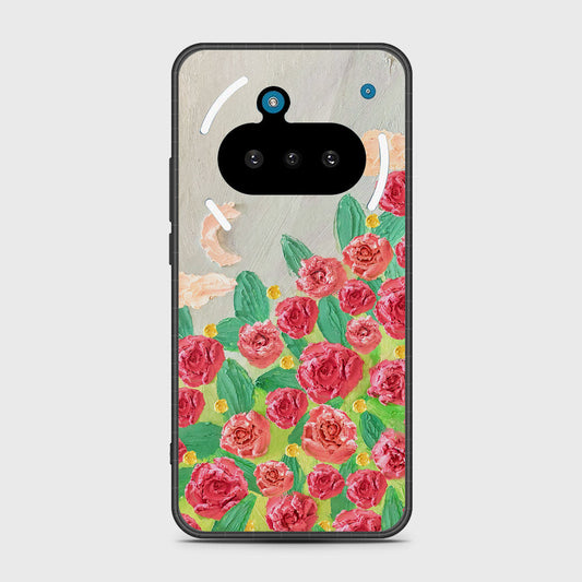 Nothing Phone 3a Cover - Floral Series - Design 10 - Red & Green - HQ Premium Shine Durable Shatterproof Case