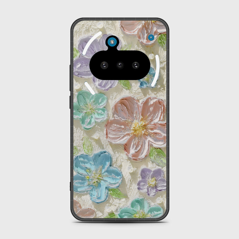 Nothing Phone 3a Cover - Floral Series - Design 14 - Blue & Purple - HQ Premium Shine Durable Shatterproof Case