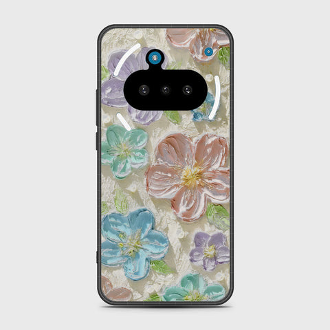Nothing Phone 3a Cover - Floral Series - Design 14 - Blue & Purple - HQ Premium Shine Durable Shatterproof Case