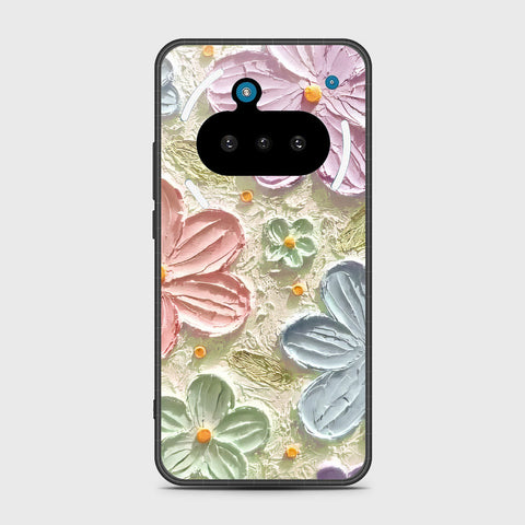 Nothing Phone 3a Cover - Floral Series - Design 15 - Blue & Green - HQ Premium Shine Durable Shatterproof Case