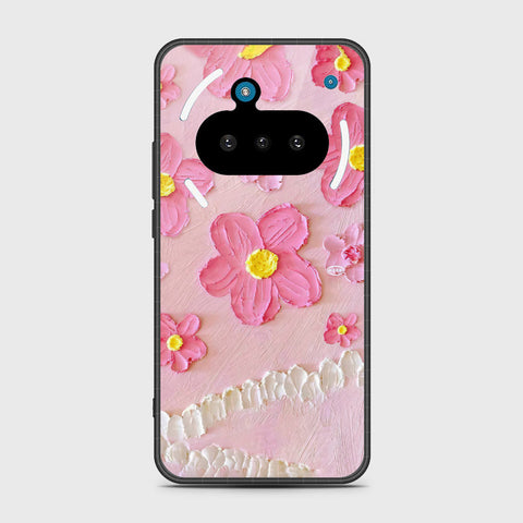 Nothing Phone 3a Cover - Floral Series - Design 2 - Pink - HQ Premium Shine Durable Shatterproof Case