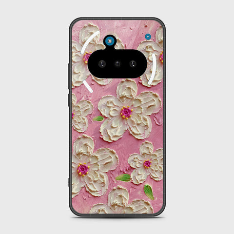 Nothing Phone 3a Cover - Floral Series - Design 5 - Pink & White - HQ Premium Shine Durable Shatterproof Case