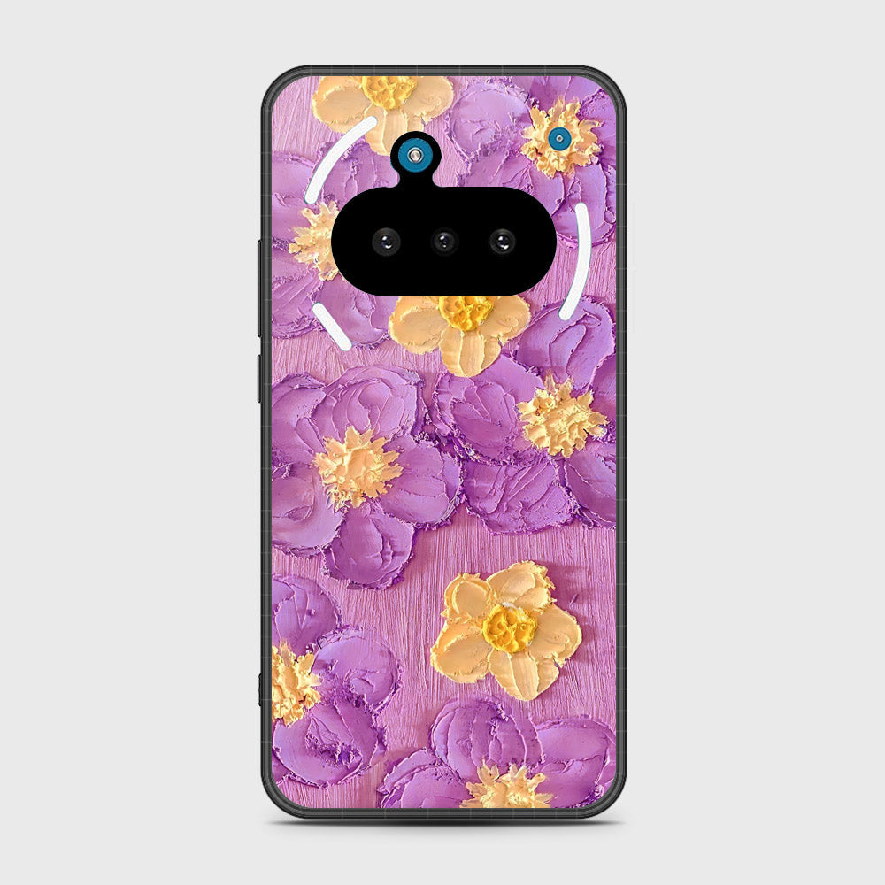 Nothing Phone 3a Cover - Floral Series - Design 8 - Purple & Yellow - HQ Premium Shine Durable Shatterproof Case