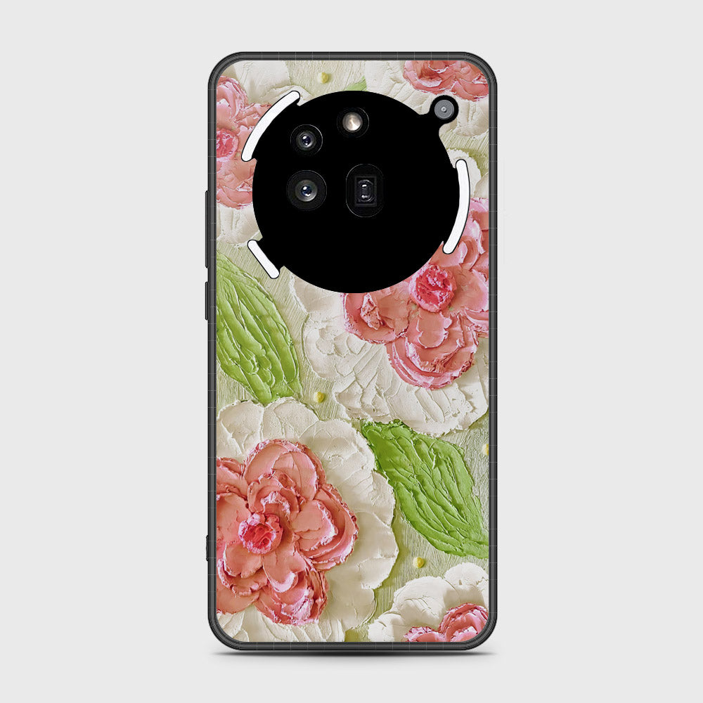 Nothing Phone 3a Pro Cover - Floral Series - Design 13 - Offwhite & Green - HQ Premium Shine Durable Shatterproof Case