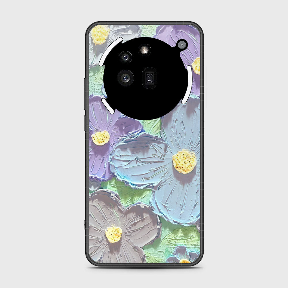 Nothing Phone 3a Pro Cover - Floral Series - Design 1 - Purple & Aqua - HQ Premium Shine Durable Shatterproof Case