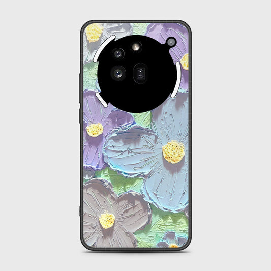 Nothing Phone 3a Pro Cover - Floral Series - Design 1 - Purple & Aqua - HQ Premium Shine Durable Shatterproof Case