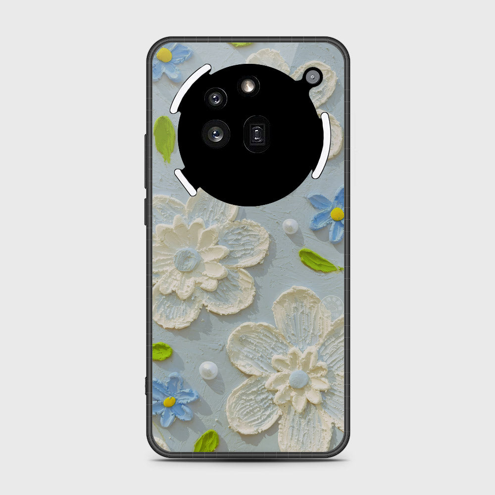 Nothing Phone 3a Pro Cover - Floral Series - Design 3 - Sky Blue - HQ Premium Shine Durable Shatterproof Case