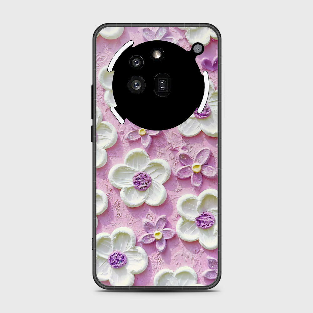 Nothing Phone 3a Pro Cover - Floral Series - Design 4 - Purple & White - HQ Premium Shine Durable Shatterproof Case