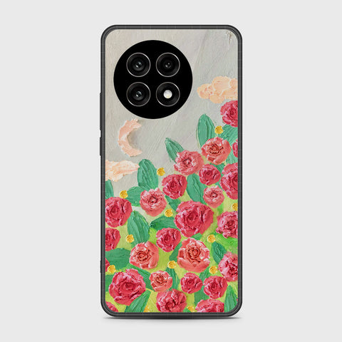 OnePlus 13R Cover - Floral Series - Design 10 - Red & Green - HQ Premium Shine Durable Shatterproof Case