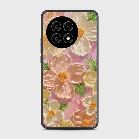 OnePlus 13R Cover - Floral Series - Design 11 - White & Green - HQ Premium Shine Durable Shatterproof Case