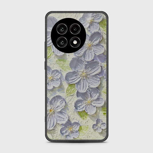 OnePlus 13R Cover - Floral Series - Design 12 - Grey & Green - HQ Premium Shine Durable Shatterproof Case