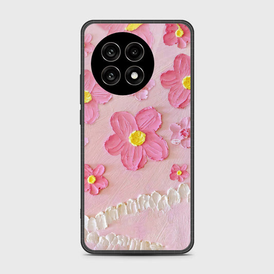 OnePlus 13R Cover - Floral Series - Design 2 - Pink - HQ Premium Shine Durable Shatterproof Case