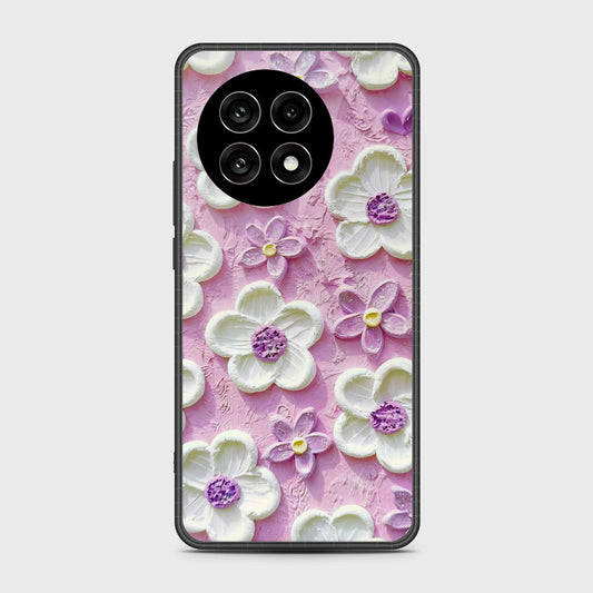 OnePlus 13R Cover - Floral Series - Design 4 - Purple & White - HQ Premium Shine Durable Shatterproof Case