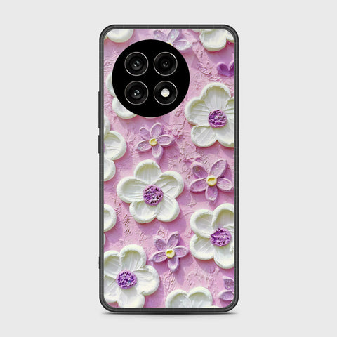 OnePlus 13R Cover - Floral Series - Design 4 - Purple & White - HQ Premium Shine Durable Shatterproof Case