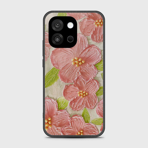 OnePlus 13T Cover - Floral Series - Design 9 - Pink & Green - HQ Ultra Shine Premium Infinity Glass Soft Silicon Borders Case