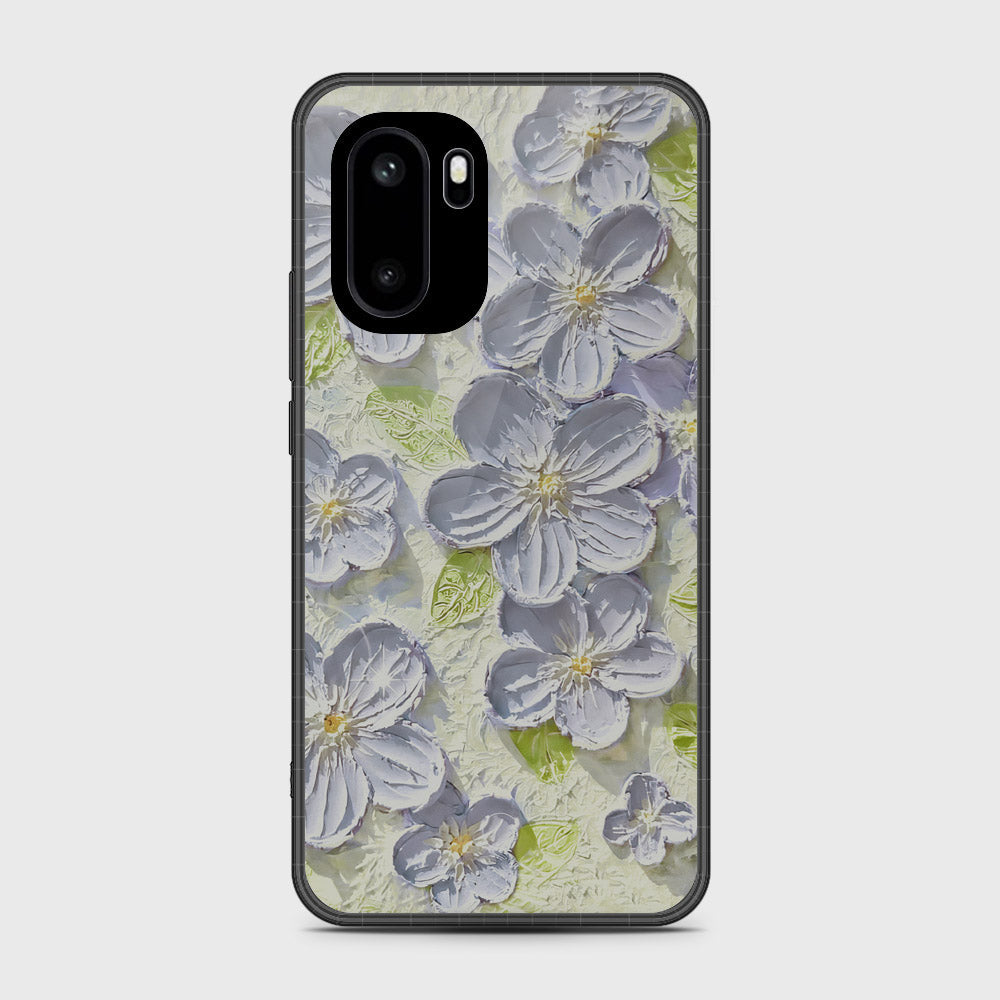 OnePlus Ace 6 Cover - Floral Series - Design 12 - Grey & Green - HQ Ultra Shine Premium Infinity Glass Soft Silicon Borders Case