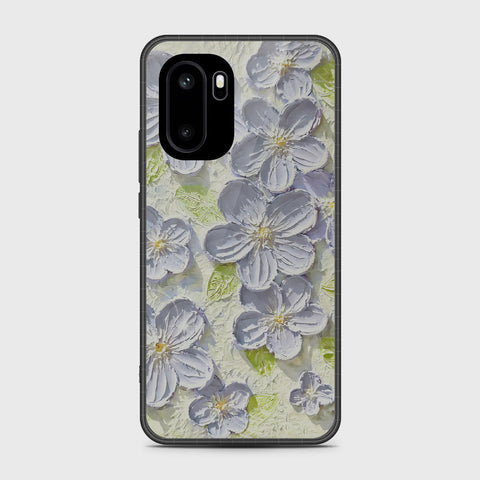 OnePlus Ace 6 Cover - Floral Series - Design 12 - Grey & Green - HQ Ultra Shine Premium Infinity Glass Soft Silicon Borders Case