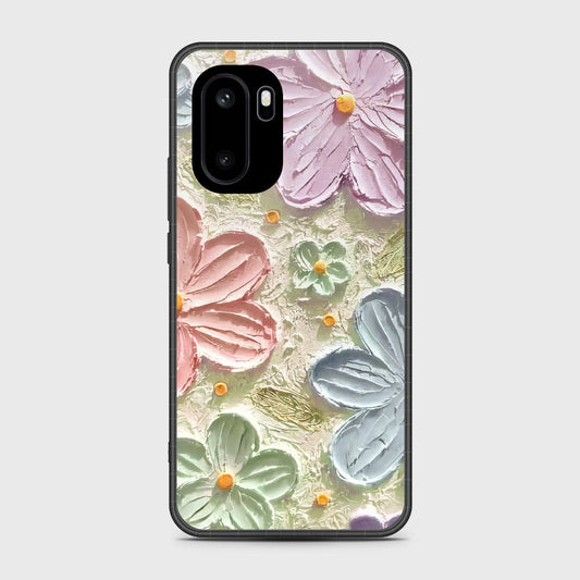 OnePlus Ace 6 Cover - Floral Series - Design 15 - Blue & Green - HQ Ultra Shine Premium Infinity Glass Soft Silicon Borders Case
