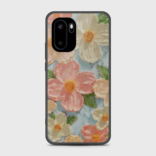 OnePlus Ace 6 Cover - Floral Series - Design 16 - Cyan & Pink - HQ Ultra Shine Premium Infinity Glass Soft Silicon Borders Case