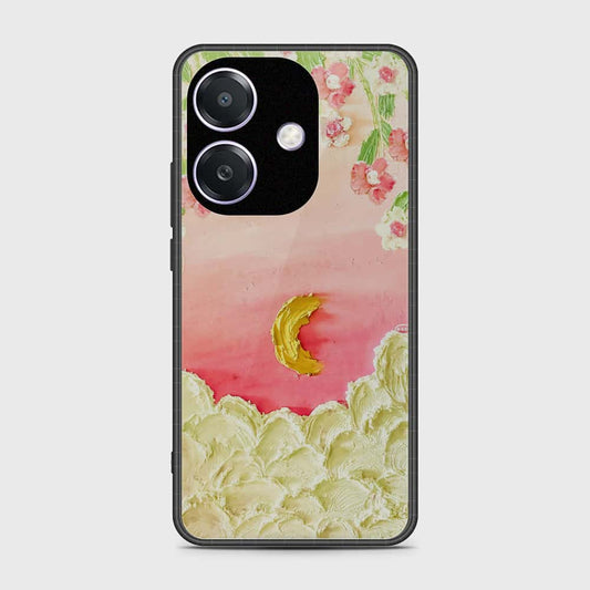 Oppo A3x 5G Cover - Floral Series - Design 7 - Pink & Yellow - HQ Premium Shine Durable Shatterproof Case