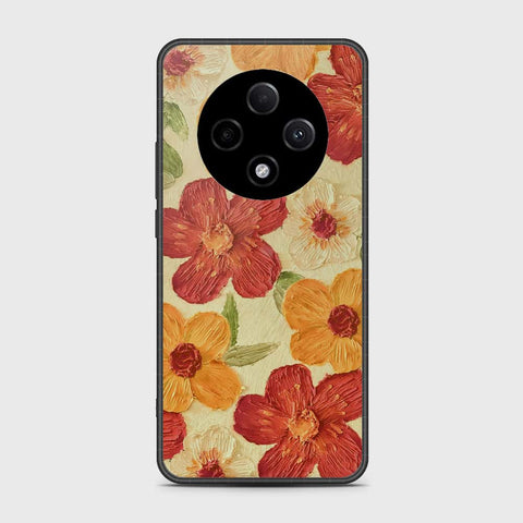 Oppo F27 Pro Cover - Floral Series - Design 6 - Red & Orange - HQ Premium Shine Durable Shatterproof Case