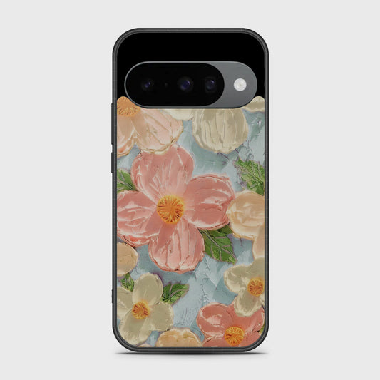 Google Pixel 10 Cover - Floral Series - Design 16 - Cyan & Pink - HQ Premium Shine Durable Shatterproof Case