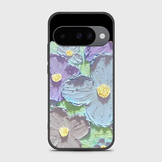 Google Pixel 10 Cover - Floral Series - Design 1 - Purple & Aqua - HQ Premium Shine Durable Shatterproof Case