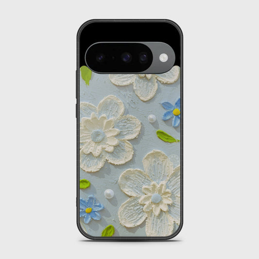 Google Pixel 10 Cover - Floral Series - Design 3 - Sky Blue - HQ Premium Shine Durable Shatterproof Case
