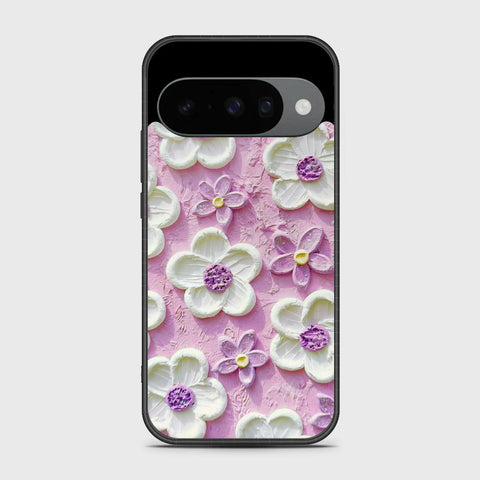 Google Pixel 10 Cover - Floral Series - Design 4 - Purple & White - HQ Premium Shine Durable Shatterproof Case