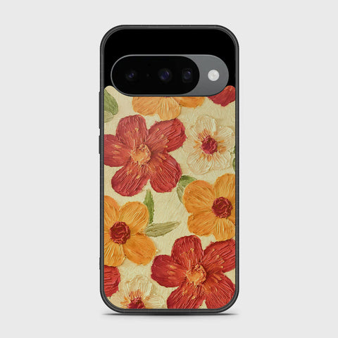 Google Pixel 10 Cover - Floral Series - Design 6 - Red & Orange - HQ Premium Shine Durable Shatterproof Case