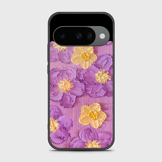 Google Pixel 10 Cover - Floral Series - Design 8 - Purple & Yellow - HQ Premium Shine Durable Shatterproof Case