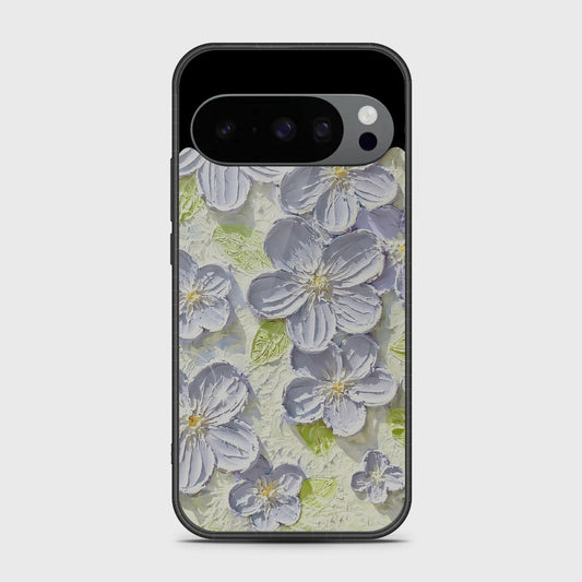 Google Pixel 10 Pro Cover - Floral Series - Design 12 - Grey & Green - HQ Premium Shine Durable Shatterproof Case