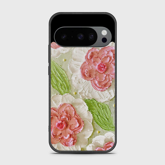 Google Pixel 10 Pro Cover - Floral Series - Design 13 - Offwhite & Green - HQ Premium Shine Durable Shatterproof Case