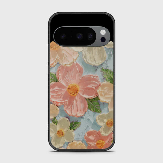 Google Pixel 10 Pro Cover - Floral Series - Design 16 - Cyan & Pink - HQ Premium Shine Durable Shatterproof Case
