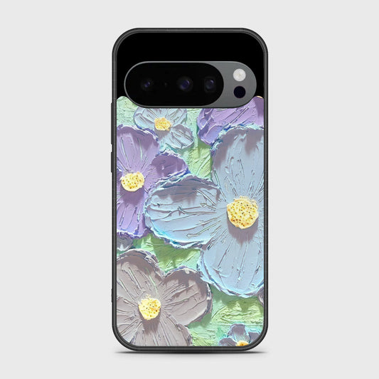 Google Pixel 10 Pro Cover - Floral Series - Design 1 - Purple & Aqua - HQ Premium Shine Durable Shatterproof Case